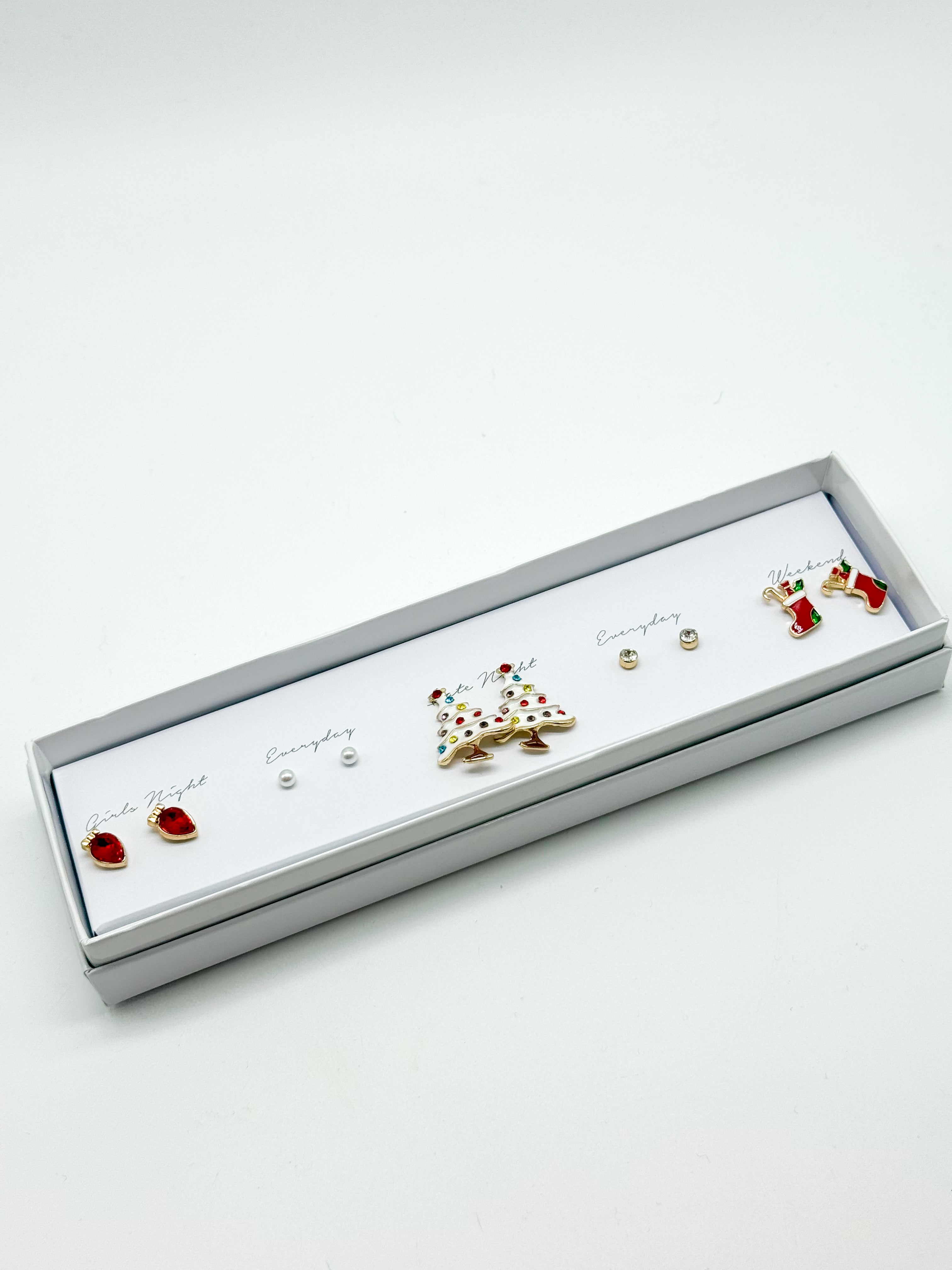 Festive Earring Box Set-310 Jewelry-Joyful Jewelry-Heathered Boho Boutique, Women's Fashion and Accessories in Palmetto, FL