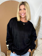 Restock: Be Yourself Sweatshirt-120 Long Sleeve Tops-Jade by Jane-Heathered Boho Boutique, Women's Fashion and Accessories in Palmetto, FL