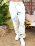 Lila Joggers - Blue-150 PANTS-BLAKELEY-Heathered Boho Boutique, Women's Fashion and Accessories in Palmetto, FL