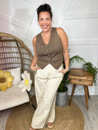 Touch of Polka Dot Pants-150 PANTS-ODDI-Heathered Boho Boutique, Women's Fashion and Accessories in Palmetto, FL