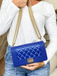 Donna Studded Chain Crossbody Bag-320 Bags-Jen & Co.-Heathered Boho Boutique, Women's Fashion and Accessories in Palmetto, FL