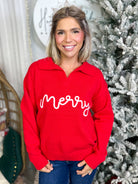 Merry Sweater-125 SWEATER-GEEGEE-Heathered Boho Boutique, Women's Fashion and Accessories in Palmetto, FL