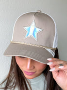 RESTOCK: Legend Hat - Beige White-330 HEADWEAR-Vintage Havana-Heathered Boho Boutique, Women's Fashion and Accessories in Palmetto, FL