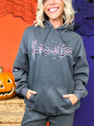 Boho Halloween 2026 Graphic Hoodie-210 Hoodies-Heathered Boho-Heathered Boho Boutique, Women's Fashion and Accessories in Palmetto, FL