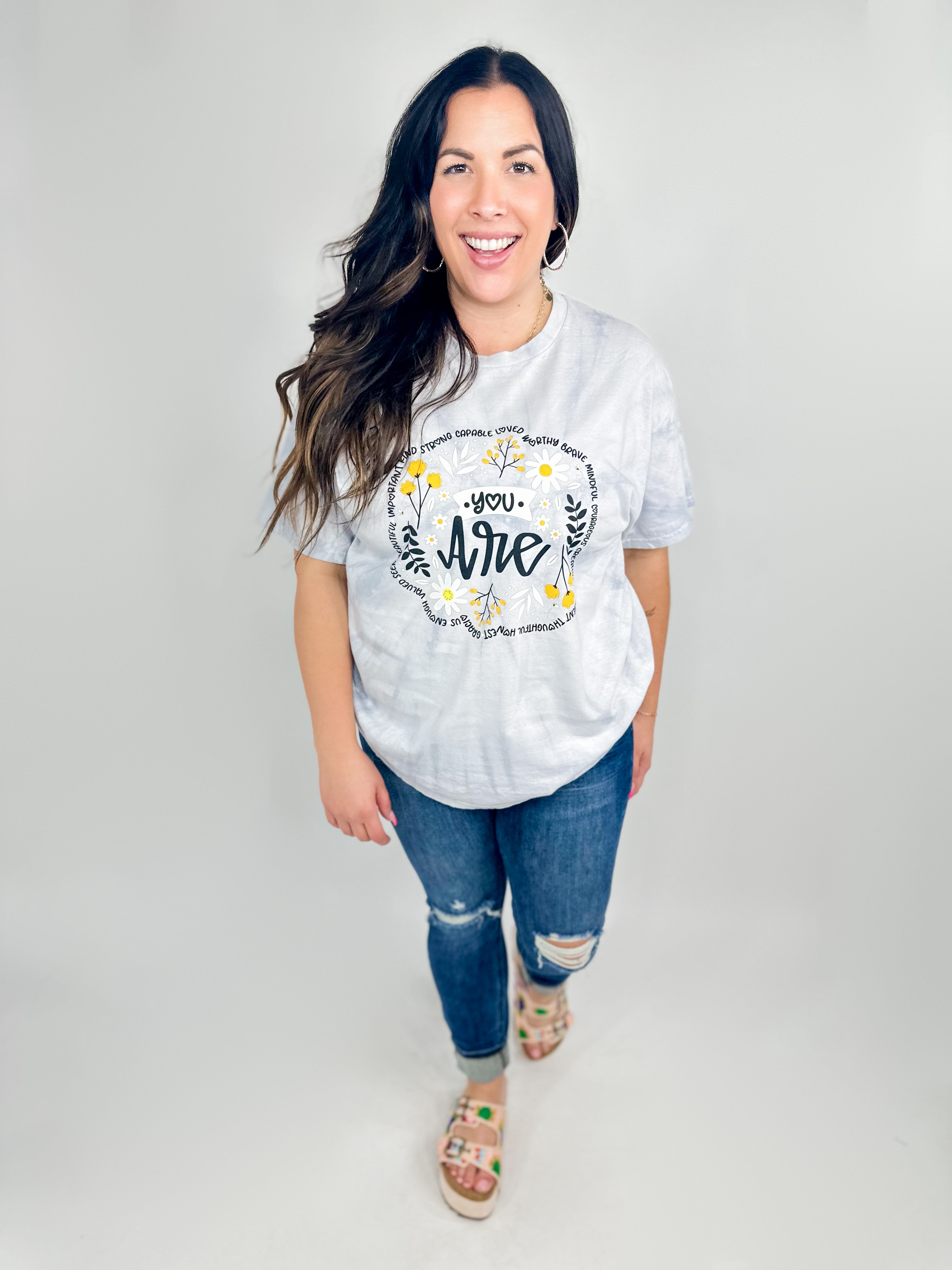 You Are Graphic Tee-130 Graphic Tees-Heathered Boho-Heathered Boho Boutique, Women's Fashion and Accessories in Palmetto, FL