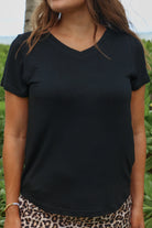 PREORDER: Jess Lea Basic Tee- Black-400 Takeover/Pre-Order-Jess Lea-Heathered Boho Boutique, Women's Fashion and Accessories in Palmetto, FL