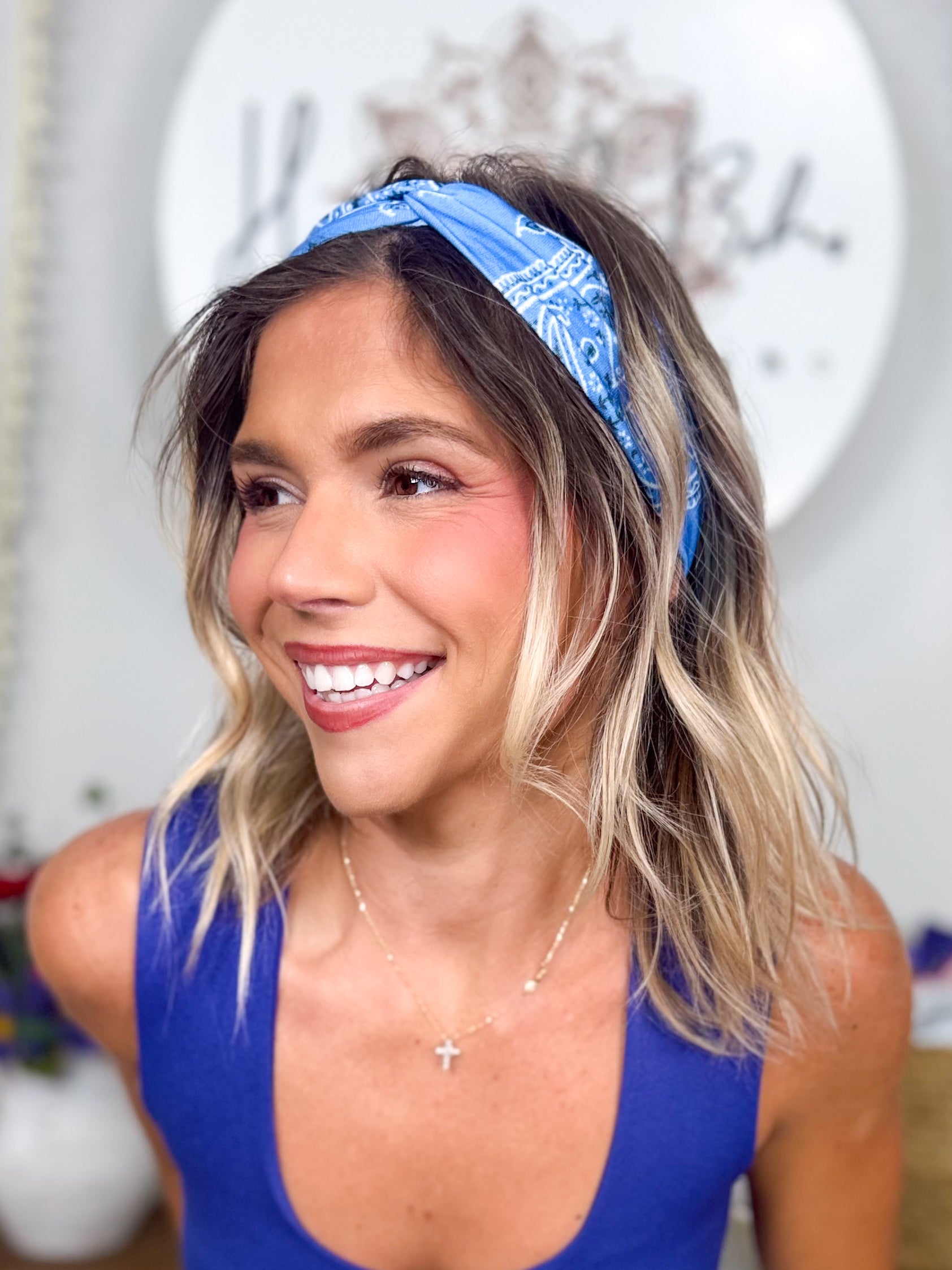 Bandana Twist Headwrap-340 Other Accessories-Love And Repeat-Heathered Boho Boutique, Women's Fashion and Accessories in Palmetto, FL