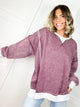 The Weekend Washed Pullover-120 LONG SLEEVE TOPS-ZENANA-Heathered Boho Boutique, Women's Fashion and Accessories in Palmetto, FL