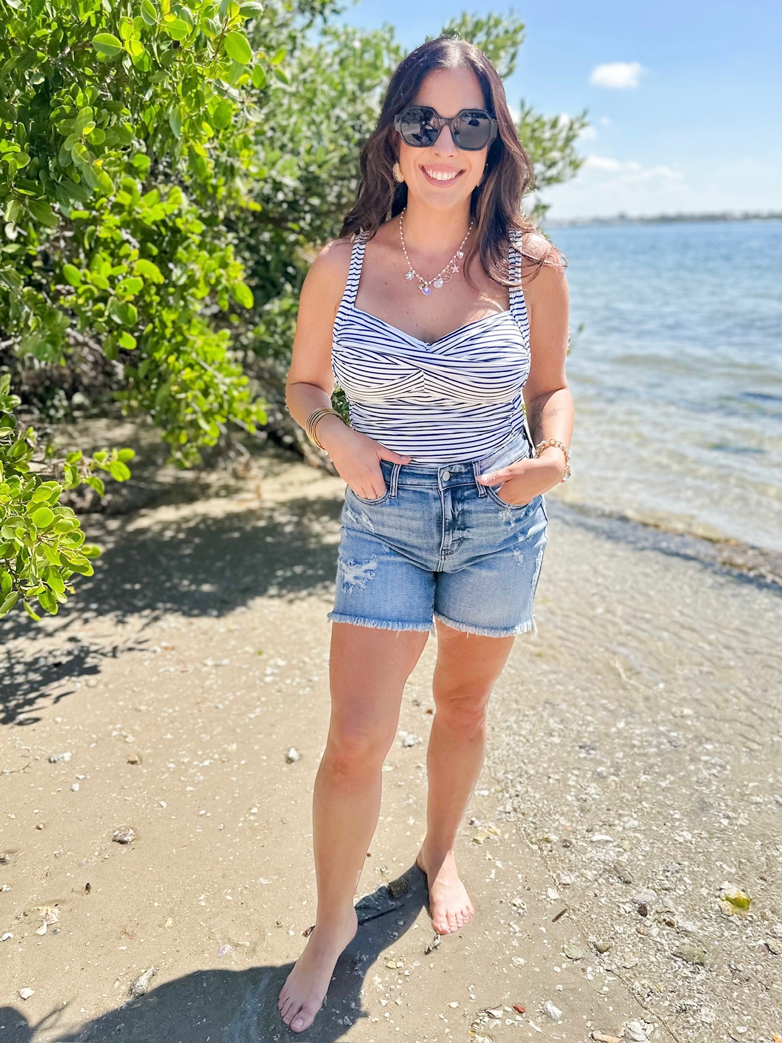 Venice Shorts by Judy Blue-160 shorts-Judy Blue-Heathered Boho Boutique, Women's Fashion and Accessories in Palmetto, FL