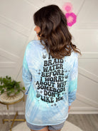 I'll Braid Water Graphic Long Sleeve-130 Graphic Tees-Heathered Boho-Heathered Boho Boutique, Women's Fashion and Accessories in Palmetto, FL