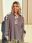 Cottage Cozy Top-120 Long Sleeve Tops-Davi & Dani-Heathered Boho Boutique, Women's Fashion and Accessories in Palmetto, FL