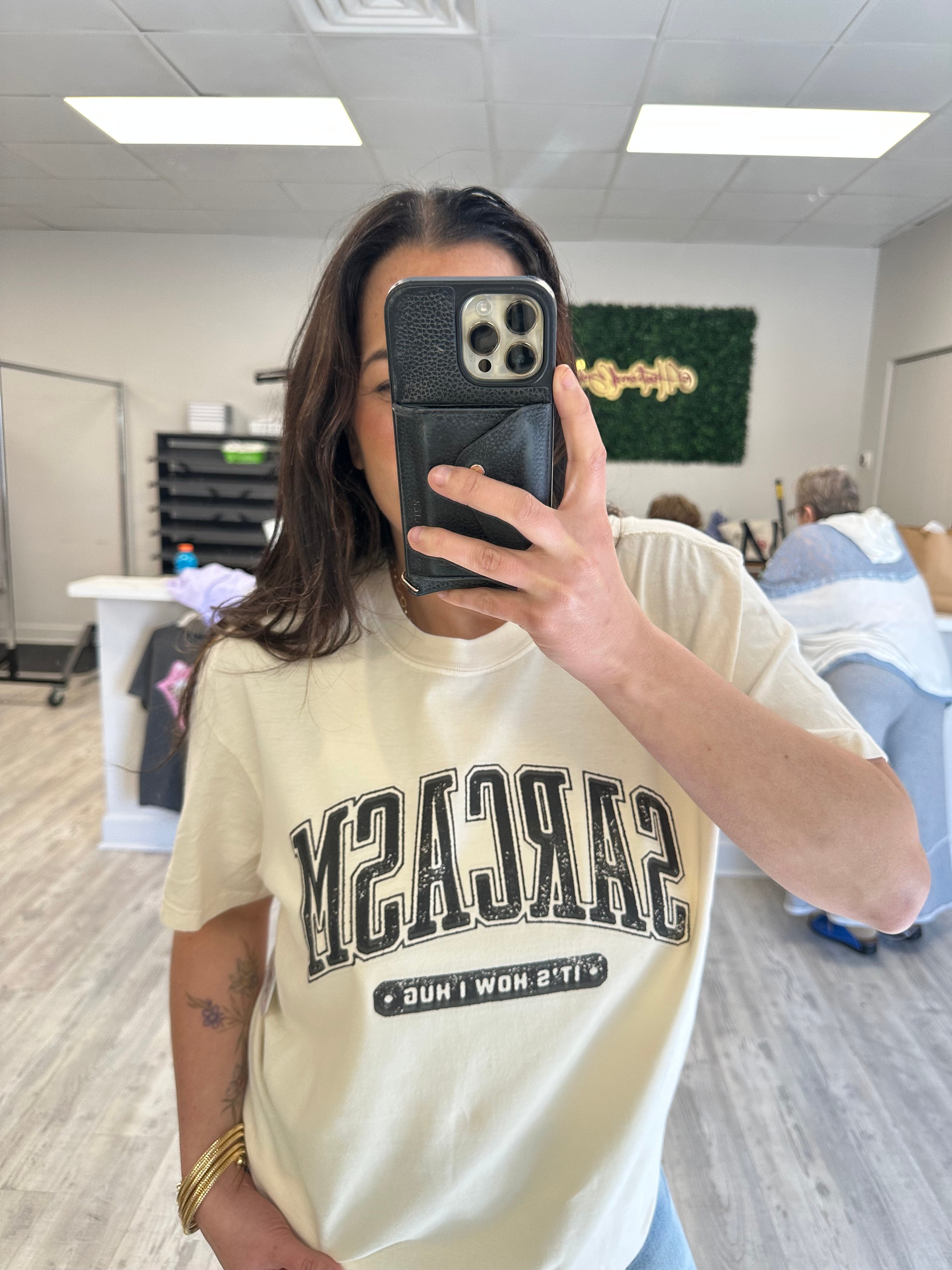 How I Hug Graphic Tee-130 Graphic Tees-Heathered Boho-Heathered Boho Boutique, Women's Fashion and Accessories in Palmetto, FL