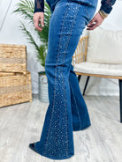 RESTOCK: Princess Status Flare Jeans by Judy Blue-190 Jeans-Judy Blue-Heathered Boho Boutique, Women's Fashion and Accessories in Palmetto, FL