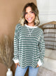 The Harvest Days Striped Top-120 LONG SLEEVE TOPS-ZENANA-Heathered Boho Boutique, Women's Fashion and Accessories in Palmetto, FL