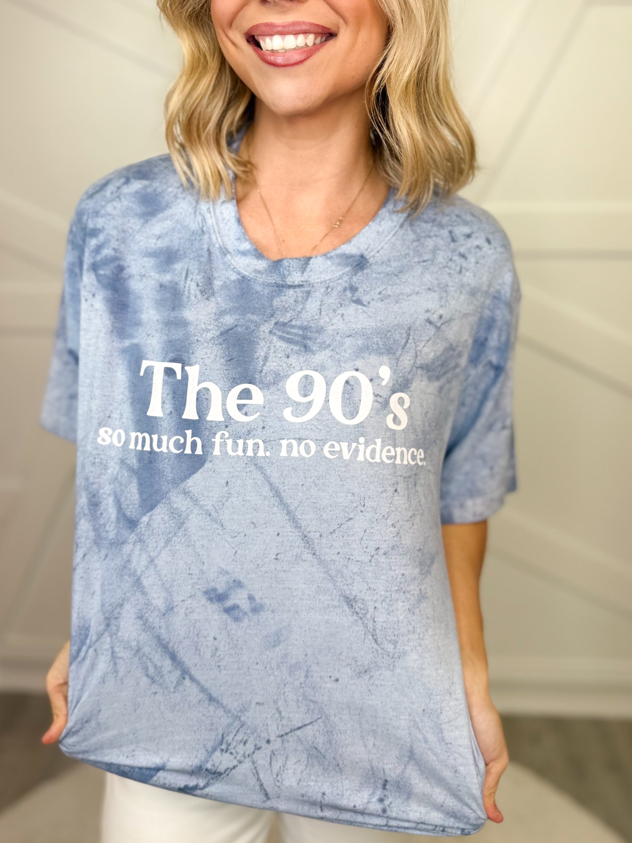 The 90's Graphic Tee - Ocean-130 Graphic Tees-Heathered Boho-Heathered Boho Boutique, Women's Fashion and Accessories in Palmetto, FL