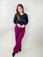 Out of the Office Pants- Wine-150 PANTS-DEAR SCARLETT-Heathered Boho Boutique, Women's Fashion and Accessories in Palmetto, FL