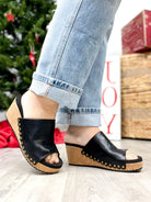 Saddle Up Wedges - Black-350 Shoes-Corkys-Heathered Boho Boutique, Women's Fashion and Accessories in Palmetto, FL