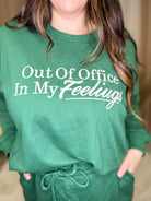 Out of Office Embroidery Sweatshirt-120 Long Sleeve Tops-GILLI-Heathered Boho Boutique, Women's Fashion and Accessories in Palmetto, FL