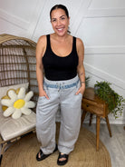 Coastal Ease Barrel Pants by Risen-150 PANTS-Risen Jeans-Heathered Boho Boutique, Women's Fashion and Accessories in Palmetto, FL
