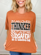 Over Thinker Graphic Tee-130 Graphic Tees-Heathered Boho-Heathered Boho Boutique, Women's Fashion and Accessories in Palmetto, FL