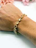 Attention Getting Tennis Bracelet-310 Jewelry-Millenx Accessories, LLC.-Heathered Boho Boutique, Women's Fashion and Accessories in Palmetto, FL