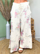 Wildflower Waffle Wide Leg Pants-150 PANTS-EASEL-Heathered Boho Boutique, Women's Fashion and Accessories in Palmetto, FL