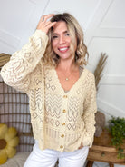 Restock: Unprompted Cardigan-220 Cardigans/ Kimonos-White Birch-Heathered Boho Boutique, Women's Fashion and Accessories in Palmetto, FL