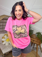 Preppy St. Patty’s Day Retro Tee-130 Graphic Tees-Heathered Boho-Heathered Boho Boutique, Women's Fashion and Accessories in Palmetto, FL