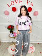 Lil' Love Heart Graphic Tee-130 Graphic Tees-Heathered Boho-Heathered Boho Boutique, Women's Fashion and Accessories in Palmetto, FL