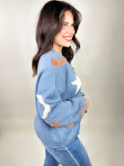 Moon Glow Sweater-125 Sweater-Adora-Heathered Boho Boutique, Women's Fashion and Accessories in Palmetto, FL