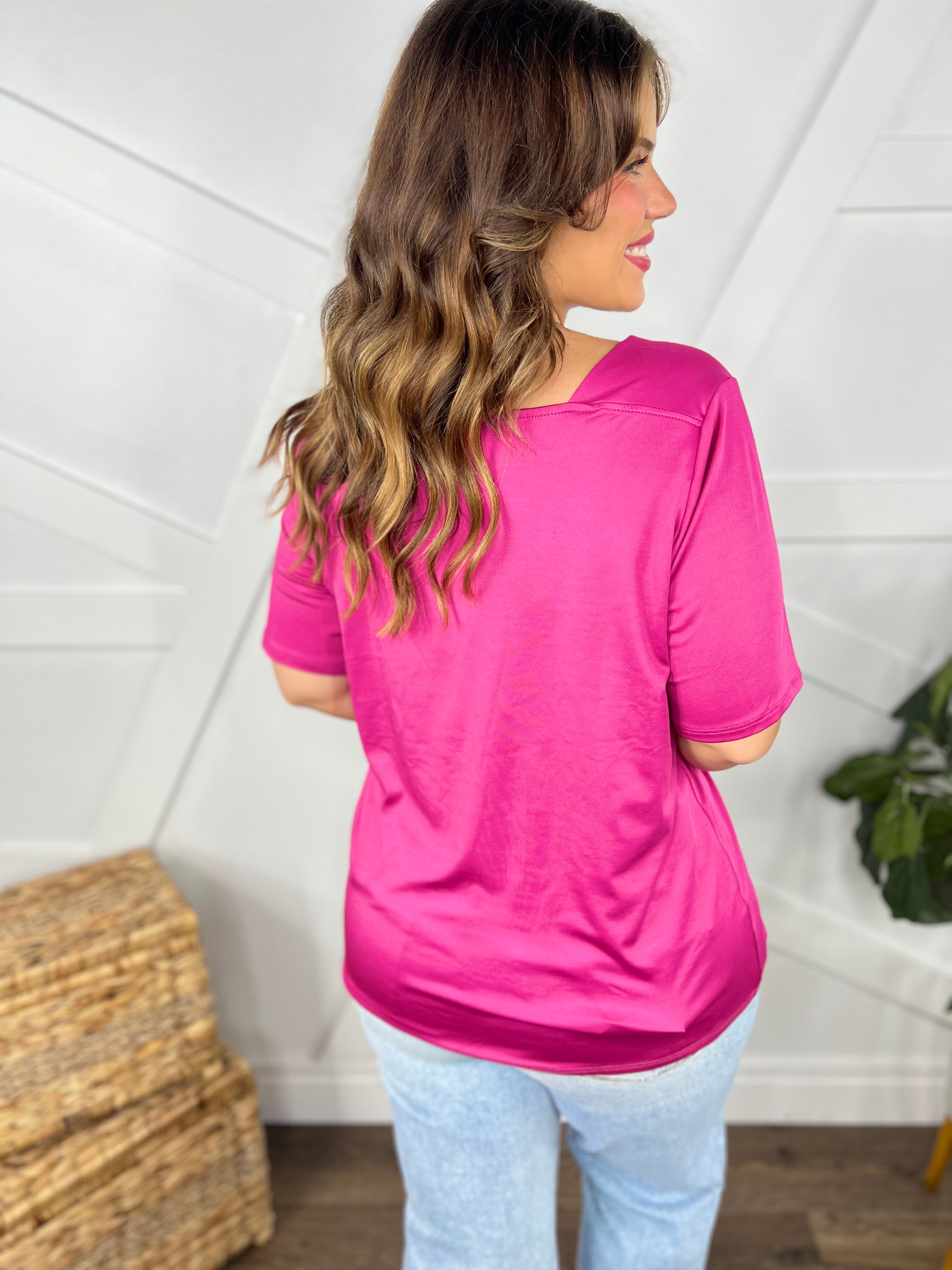 Cutting Loose Top-110 Short Sleeve Top-Sew In Love-Heathered Boho Boutique, Women's Fashion and Accessories in Palmetto, FL