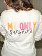 You Are My Sunshine Graphic Long Sleeve Tee-130 Graphic Tees-Heathered Boho-Heathered Boho Boutique, Women's Fashion and Accessories in Palmetto, FL