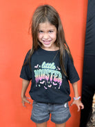YOUTH - Little Monster Graphic Tee-130 Graphic Tees-Heathered Boho-Heathered Boho Boutique, Women's Fashion and Accessories in Palmetto, FL