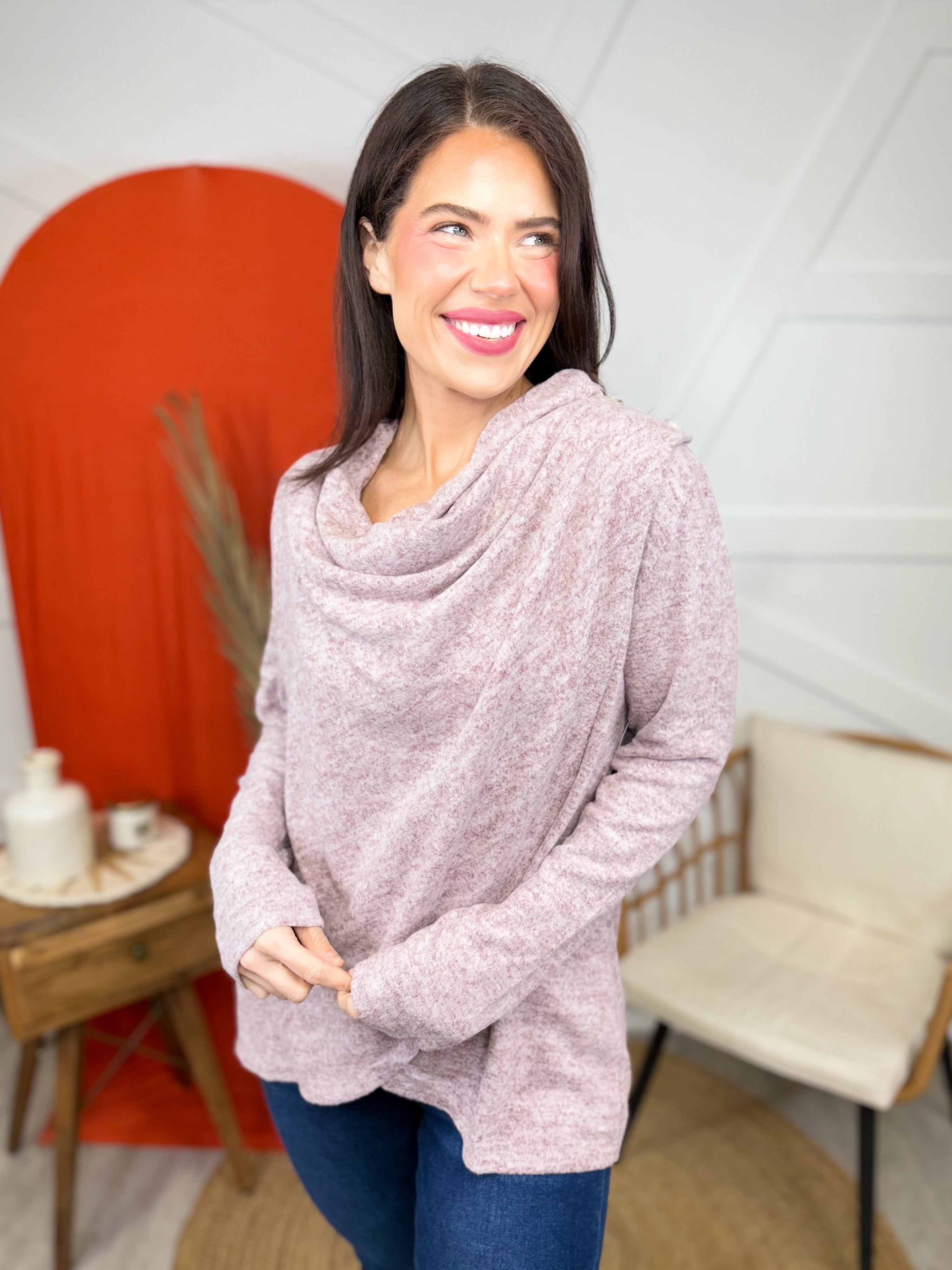 Journey Long Sleeve Top-120 LONG SLEEVE TOPS-DEAR SCARLETT-Heathered Boho Boutique, Women's Fashion and Accessories in Palmetto, FL