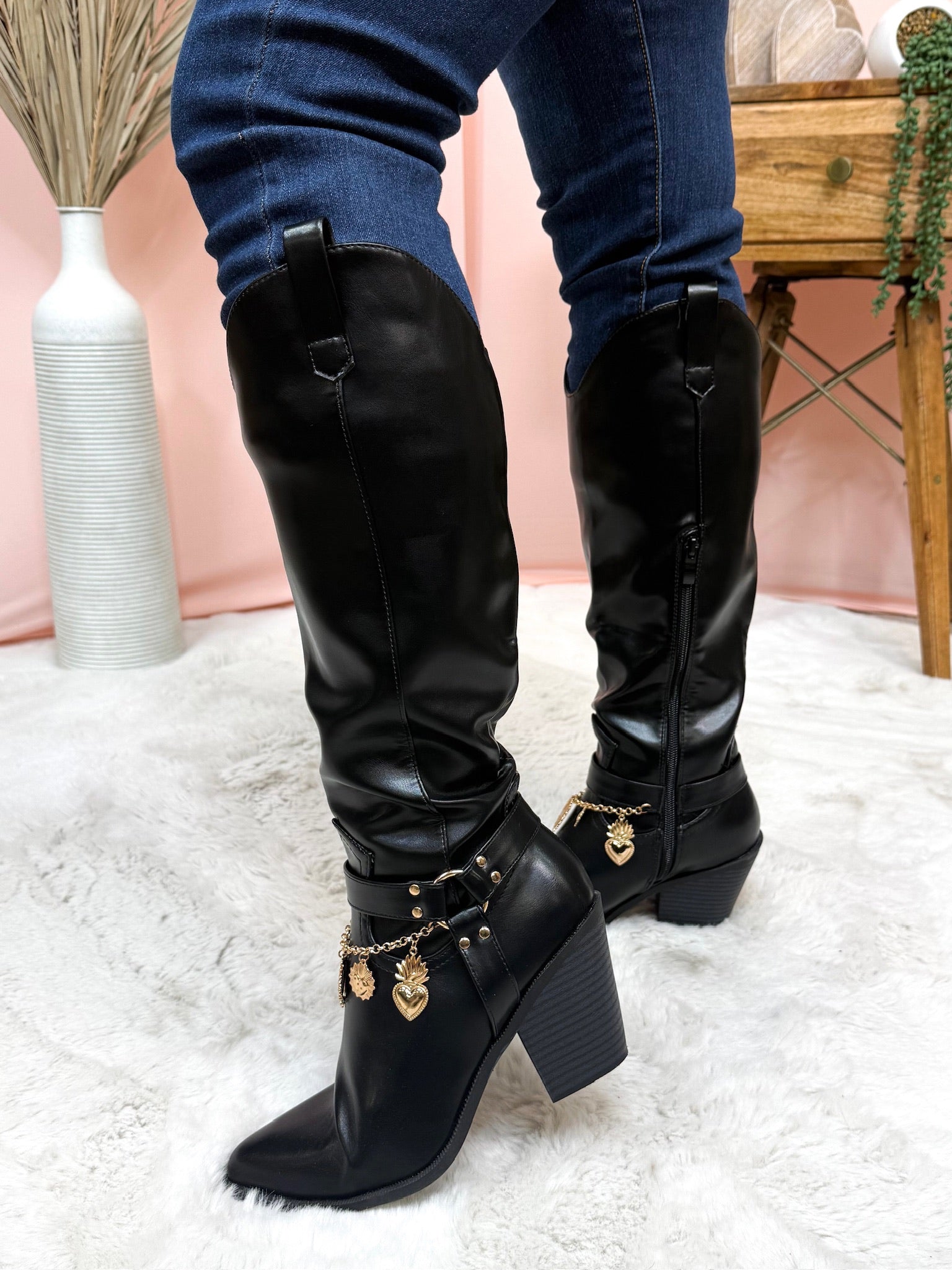 Cool Girl Boots - Black-350 SHOES-Top Guy-Heathered Boho Boutique, Women's Fashion and Accessories in Palmetto, FL