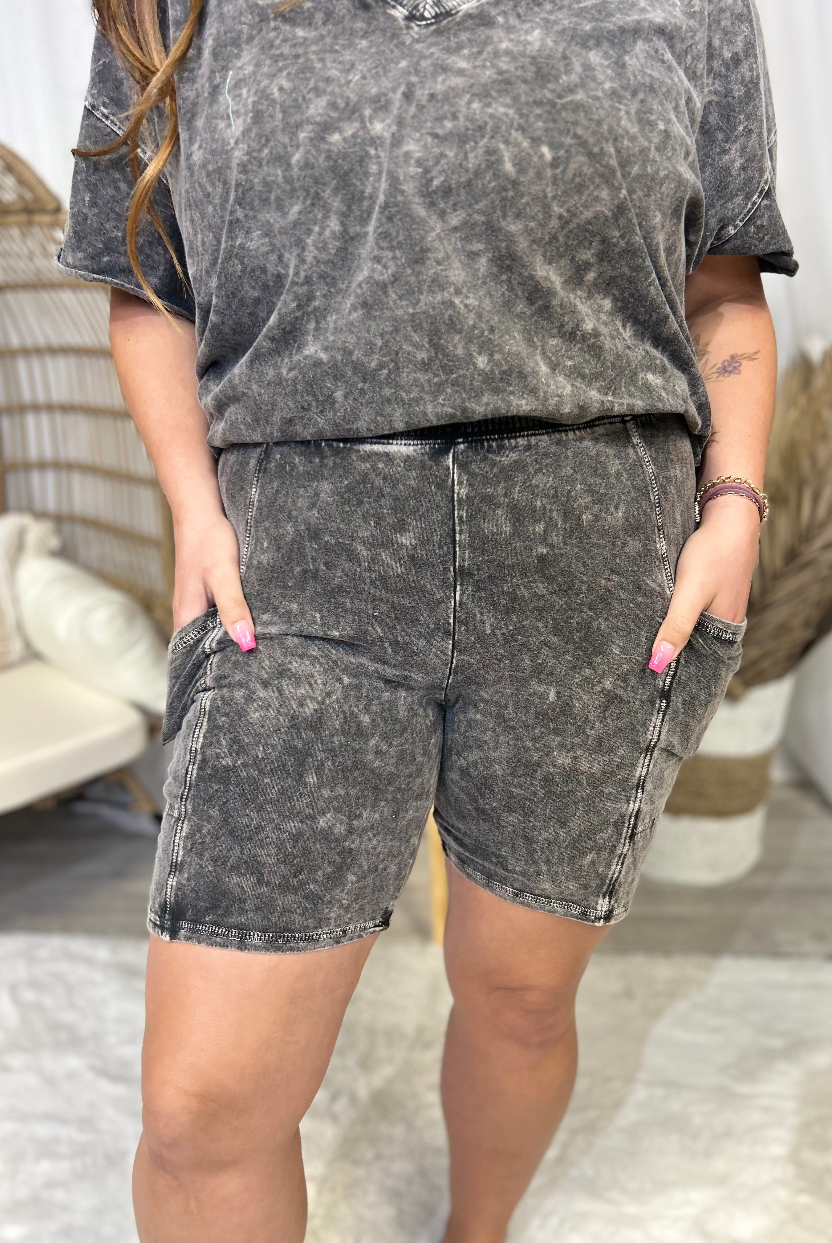 Catch Me If You Can Shorts (REG/CURVY)-160 shorts-J. Her-Heathered Boho Boutique, Women's Fashion and Accessories in Palmetto, FL
