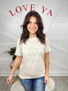 Mama Mommy Graphic Tee-110 Short Sleeve Top-Simply Southern-Heathered Boho Boutique, Women's Fashion and Accessories in Palmetto, FL