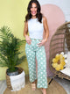Dot Darling Wide Leg Pants-150 PANTS-ODDI-Heathered Boho Boutique, Women's Fashion and Accessories in Palmetto, FL