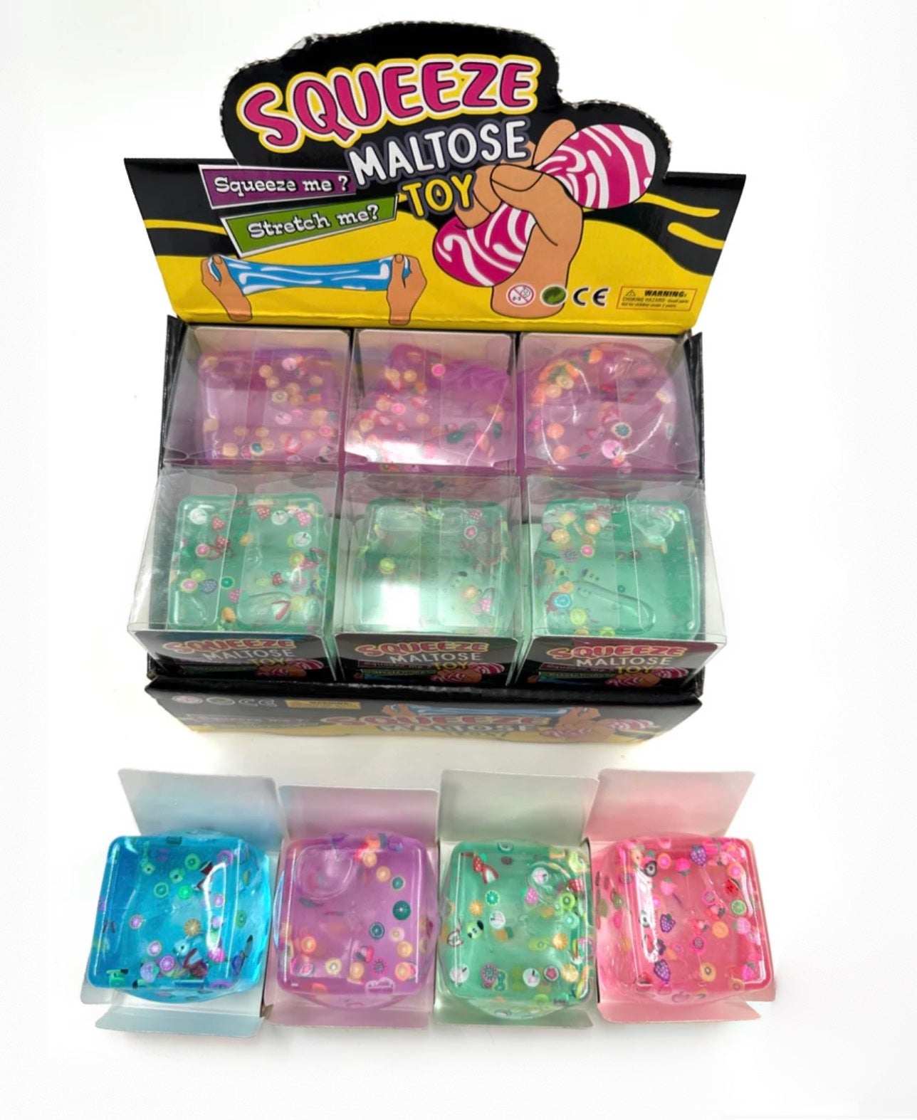 Confetti Cube Squishy-340 Other Accessories-Youngsga-Heathered Boho Boutique, Women's Fashion and Accessories in Palmetto, FL