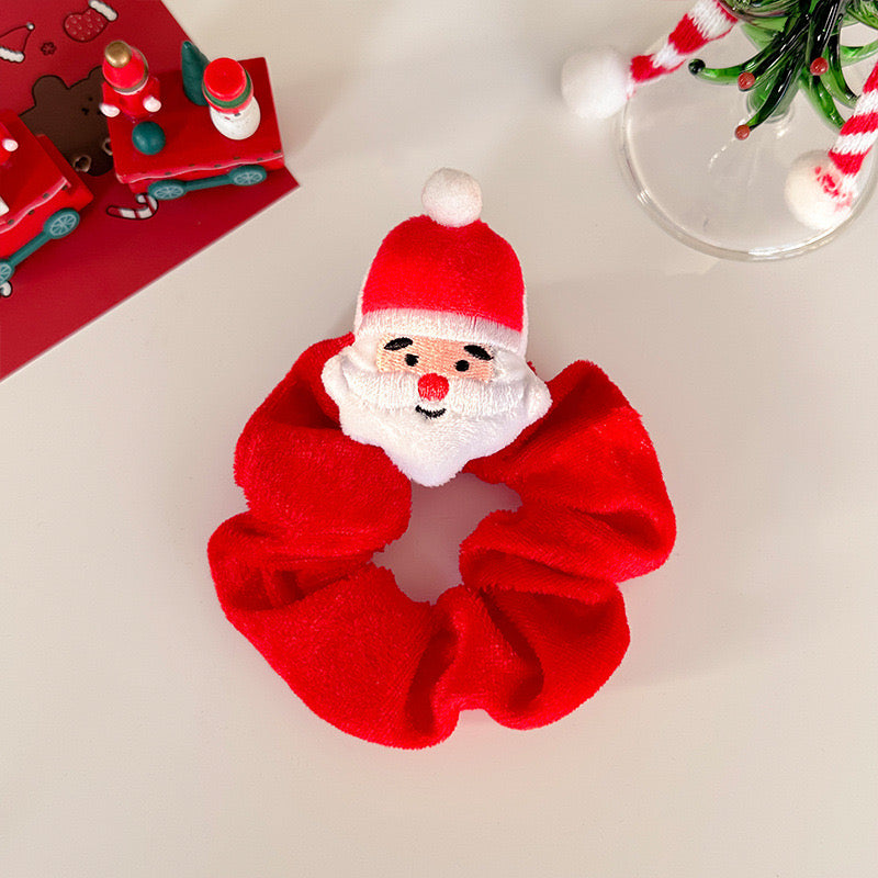 Festive Christmas Hair Scrunchies-330 Headwear-NIHAO JEWELRY-Heathered Boho Boutique, Women's Fashion and Accessories in Palmetto, FL