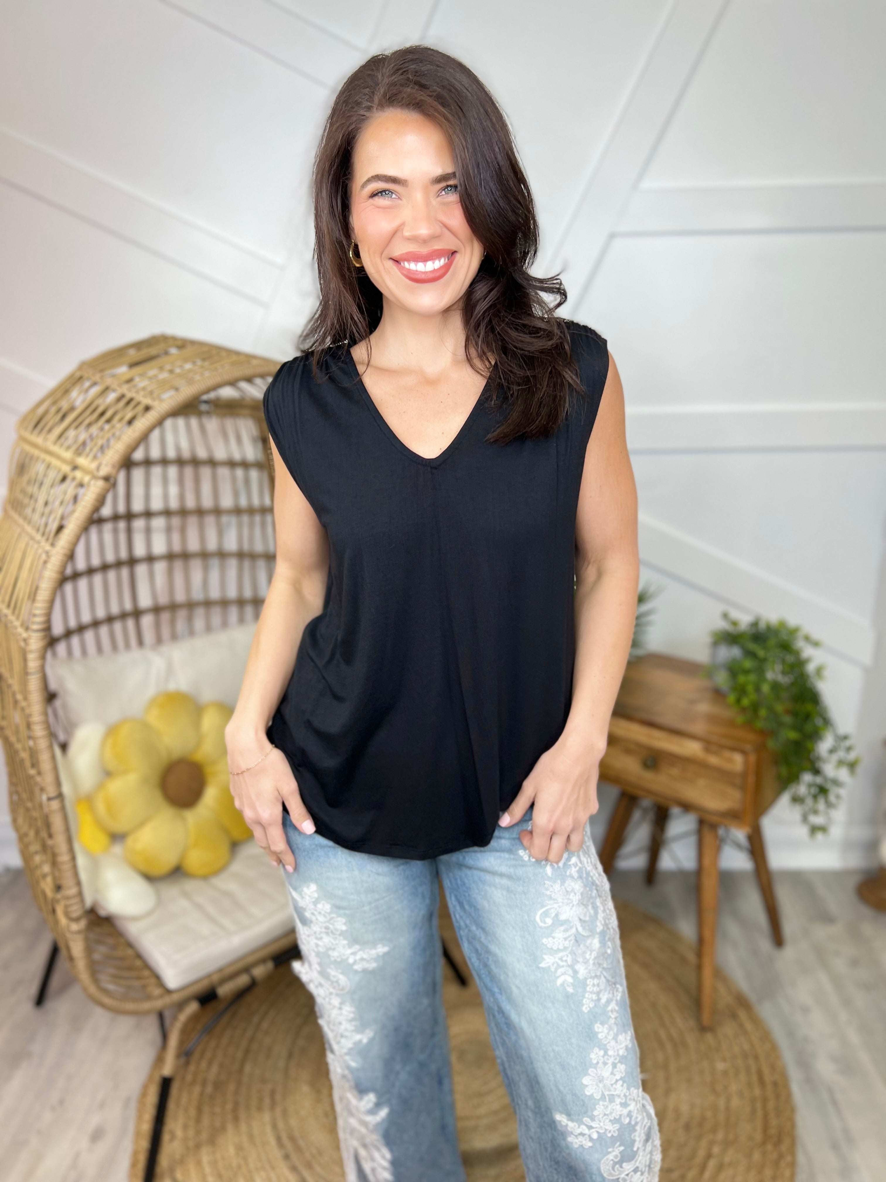 Rhinestone Rebel Tank Top-100 TANK/CROP TOPS-VOCAL-Heathered Boho Boutique, Women's Fashion and Accessories in Palmetto, FL