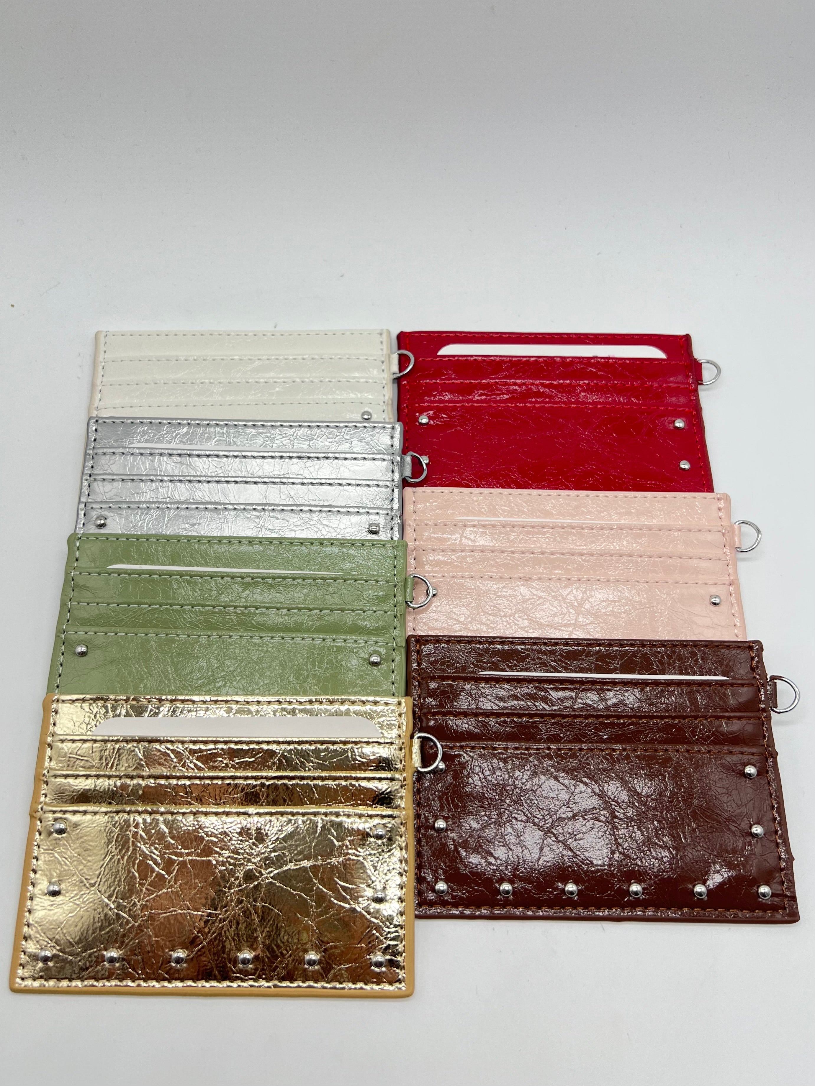 Studded Card Wallet-320 BAGS-UNNI-Heathered Boho Boutique, Women's Fashion and Accessories in Palmetto, FL