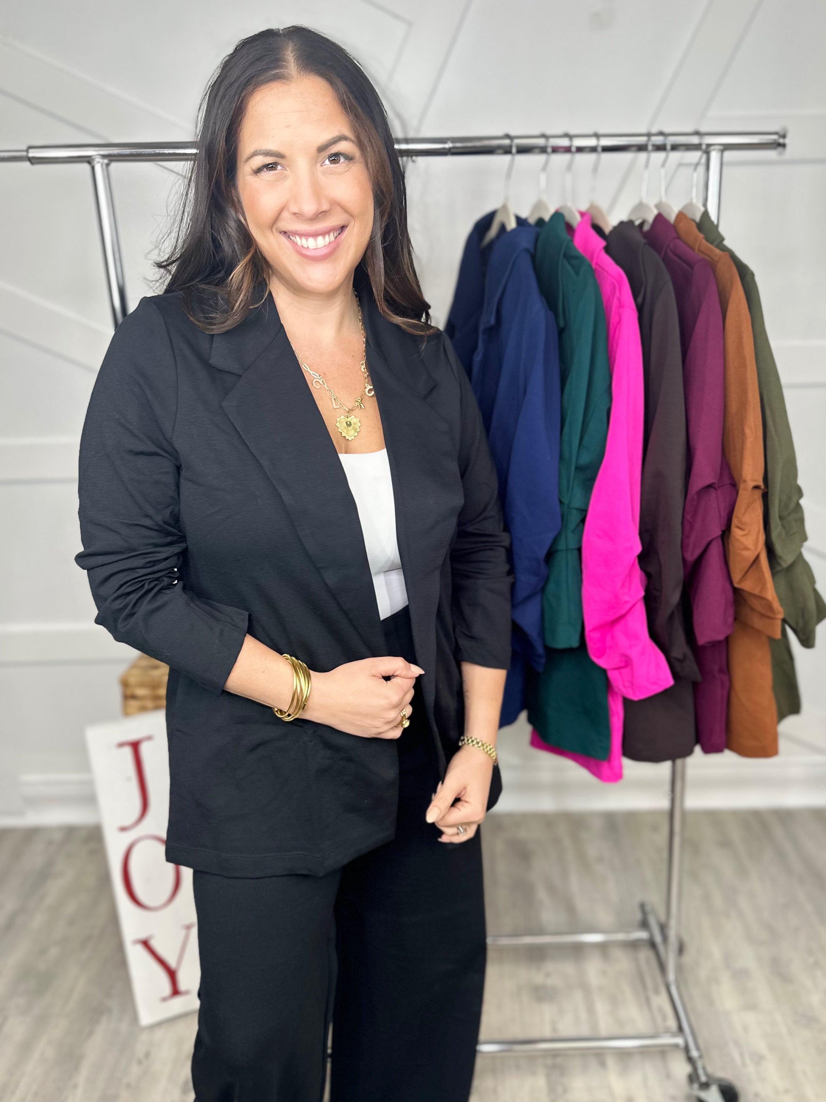 RESTOCK : Magic Maker Blazer-200 Jackets/Shackets-DEAR SCARLETT-Heathered Boho Boutique, Women's Fashion and Accessories in Palmetto, FL