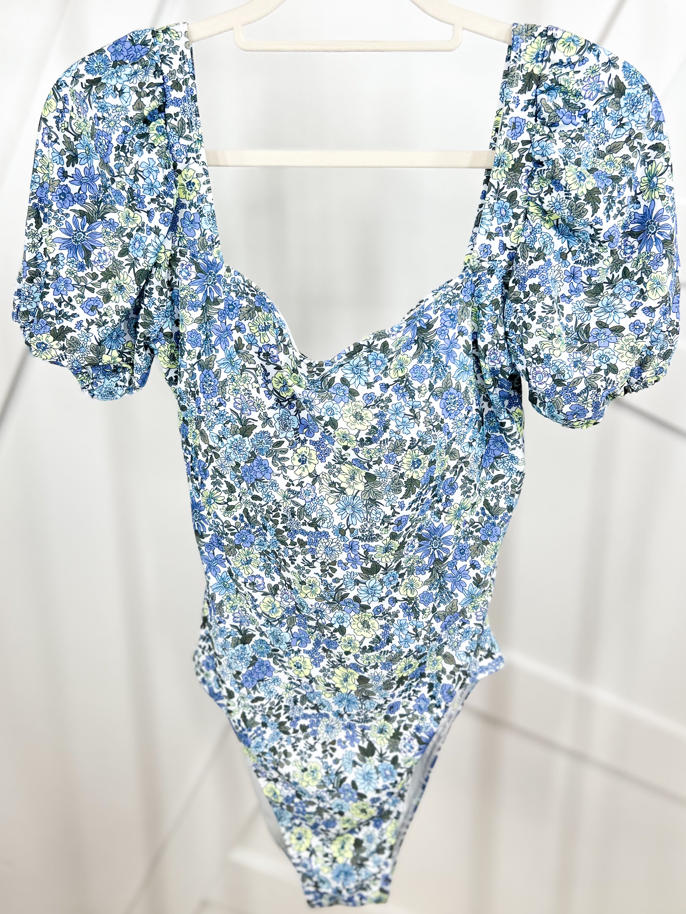 Belle Of the Ocean One Piece Swimsuit - Small Blue Flower-300 Swimwear-Marina West Swim-Heathered Boho Boutique, Women's Fashion and Accessories in Palmetto, FL