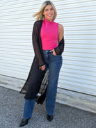 Brightening Duster Cardigan-220 Cardigans/ Kimonos-Origami Apparel-Heathered Boho Boutique, Women's Fashion and Accessories in Palmetto, FL