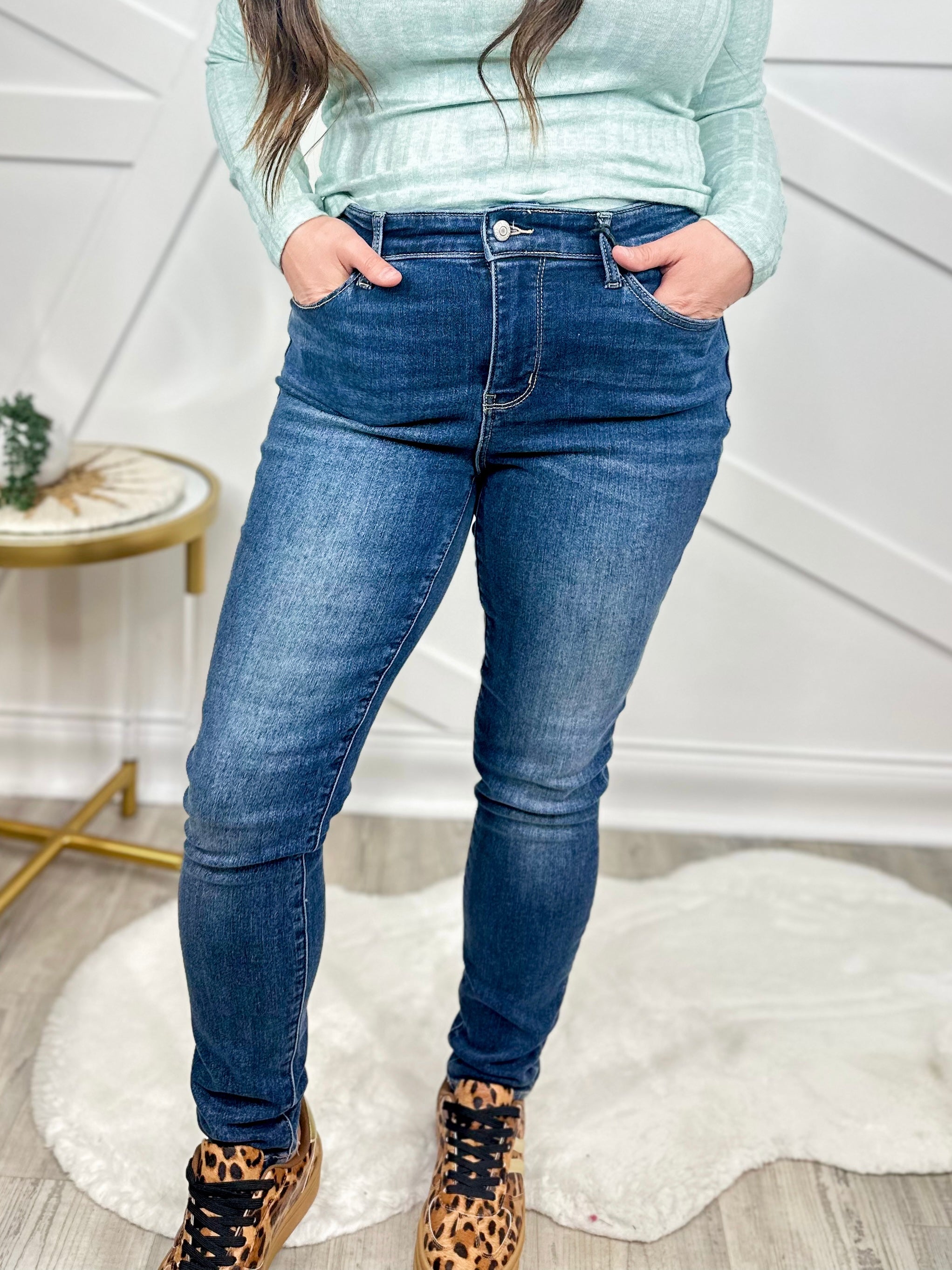 Warm Up Thermadenim Skinny Jeans by Judy Blue-190 Jeans-Judy Blue-Heathered Boho Boutique, Women's Fashion and Accessories in Palmetto, FL