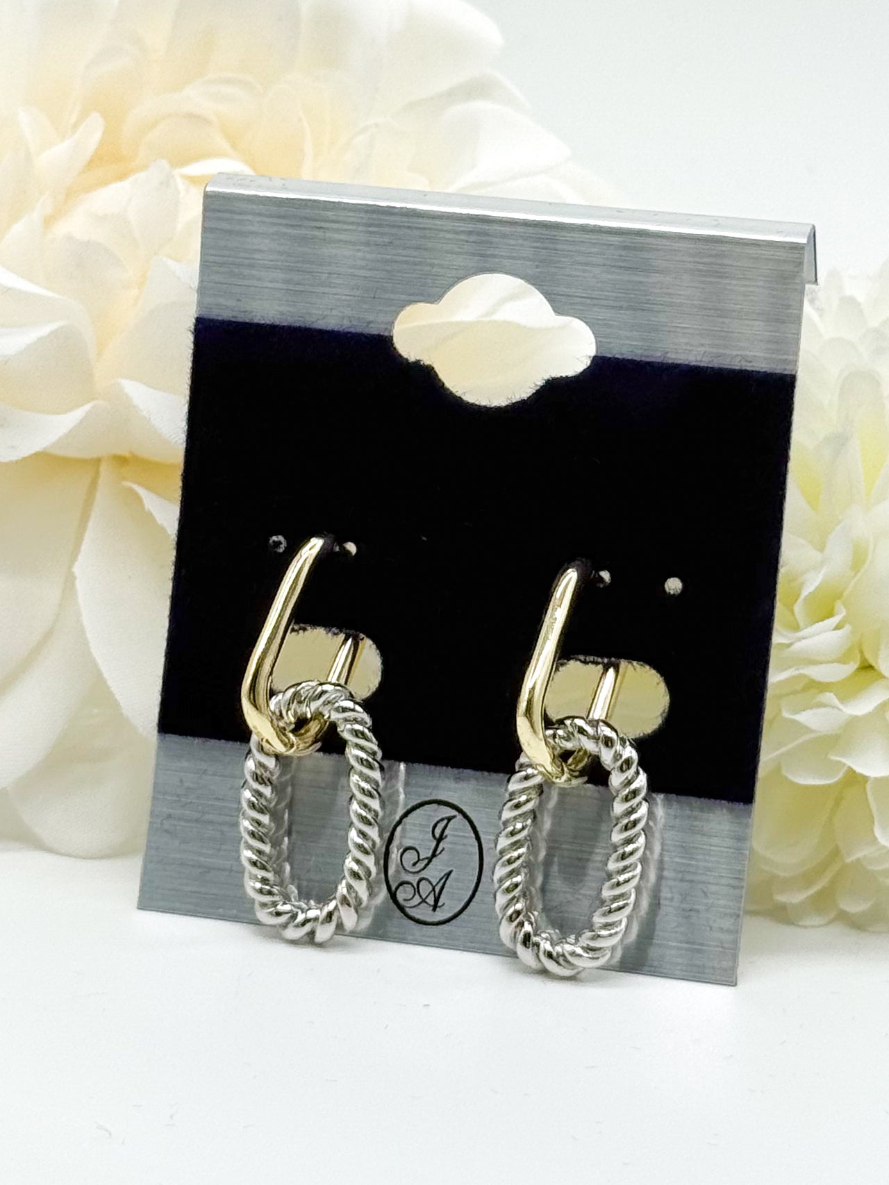 Classic Twisted Huggie Dangles-310 Jewelry-Joseph Anthony NY, Inc-Heathered Boho Boutique, Women's Fashion and Accessories in Palmetto, FL
