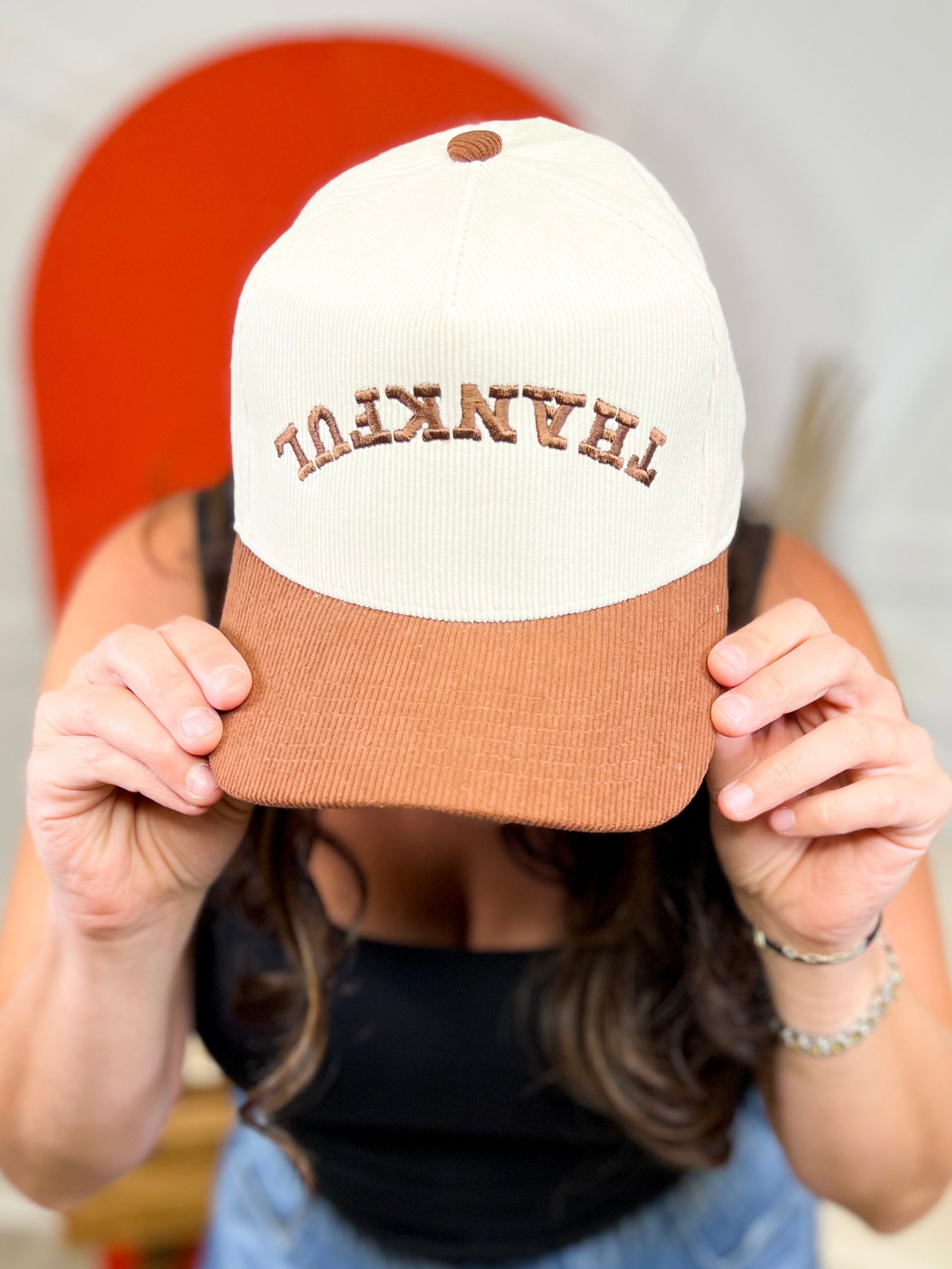 Thankful Corduroy Hat-330 Headwear-Poppy & Pine-Heathered Boho Boutique, Women's Fashion and Accessories in Palmetto, FL