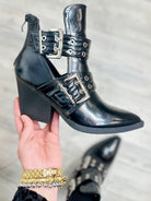 Mileage Ankle Boots - Black-350 SHOES-Forever Link-Heathered Boho Boutique, Women's Fashion and Accessories in Palmetto, FL