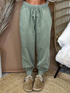 Faded & Free Joggers-150 PANTS-STITCH & CO-Heathered Boho Boutique, Women's Fashion and Accessories in Palmetto, FL